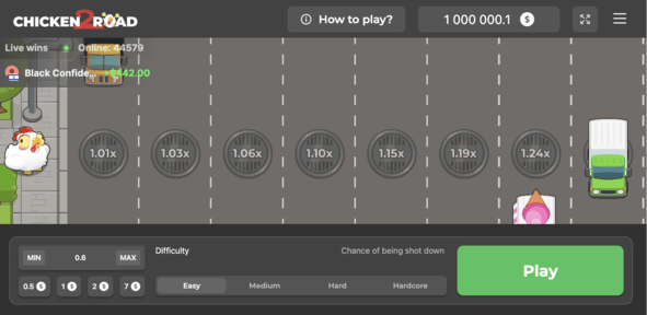 Chicken Road 2 - Betting Screen